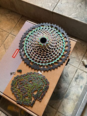 Used Sram XX1 Eagle AXS XG-1299 12-Speed MTB Cassette - Rainbow bike — image 9 of 17