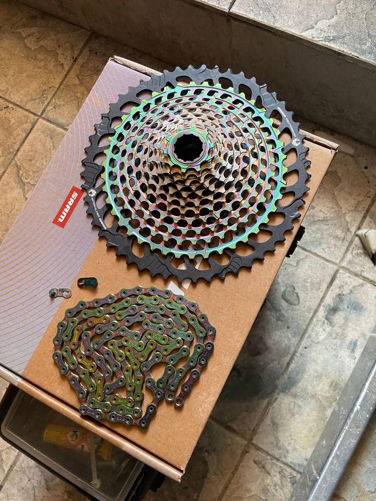 Used Sram XX1 Eagle AXS XG-1299 12-Speed MTB Cassette - Rainbow bike — image 16 of 17