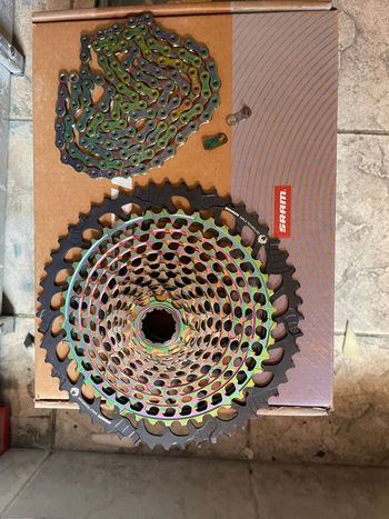 Used Sram XX1 Eagle AXS XG-1299 12-Speed MTB Cassette - Rainbow bike — image 8 of 17
