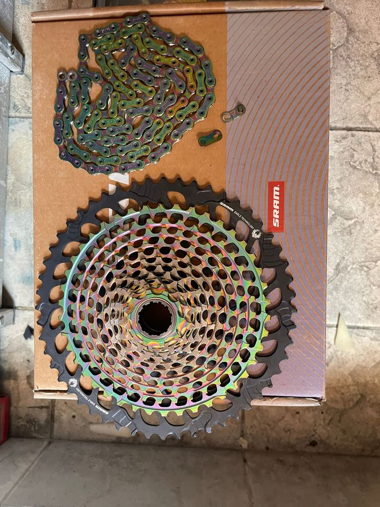 Used Sram XX1 Eagle AXS XG-1299 12-Speed MTB Cassette - Rainbow bike — image 8 of 17