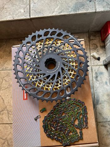Used Sram XX1 Eagle AXS XG-1299 12-Speed MTB Cassette - Rainbow bike — image 17 of 17
