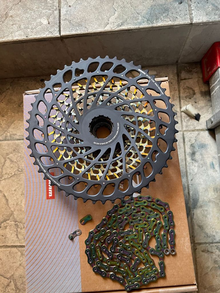 Used Sram XX1 Eagle AXS XG-1299 12-Speed MTB Cassette - Rainbow bike — image 17 of 17