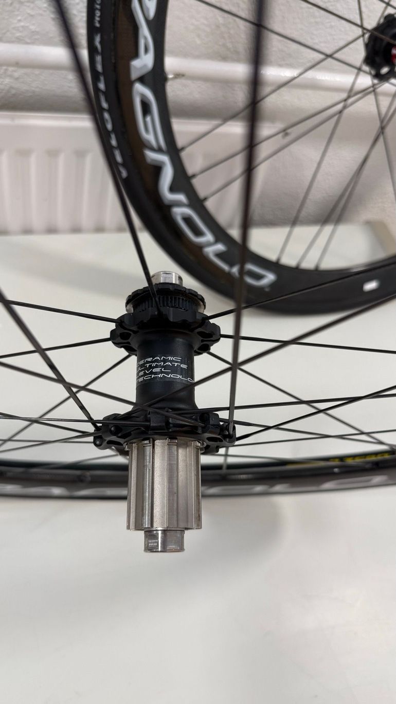 Used Campagnolo Bora One 50 Tubular Wheelset ceramic bearings 2025 bike — image 5 of 7