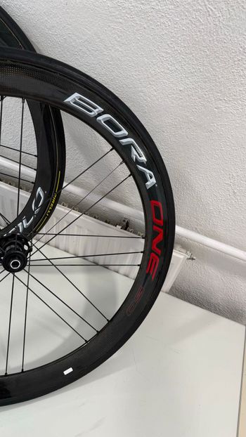 Used Campagnolo Bora One 50 Tubular Wheelset ceramic bearings 2025 bike — image 4 of 7