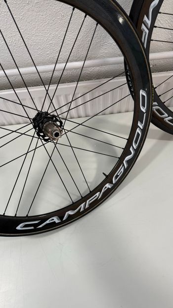 Used Campagnolo Bora One 50 Tubular Wheelset ceramic bearings 2025 bike — image 7 of 7