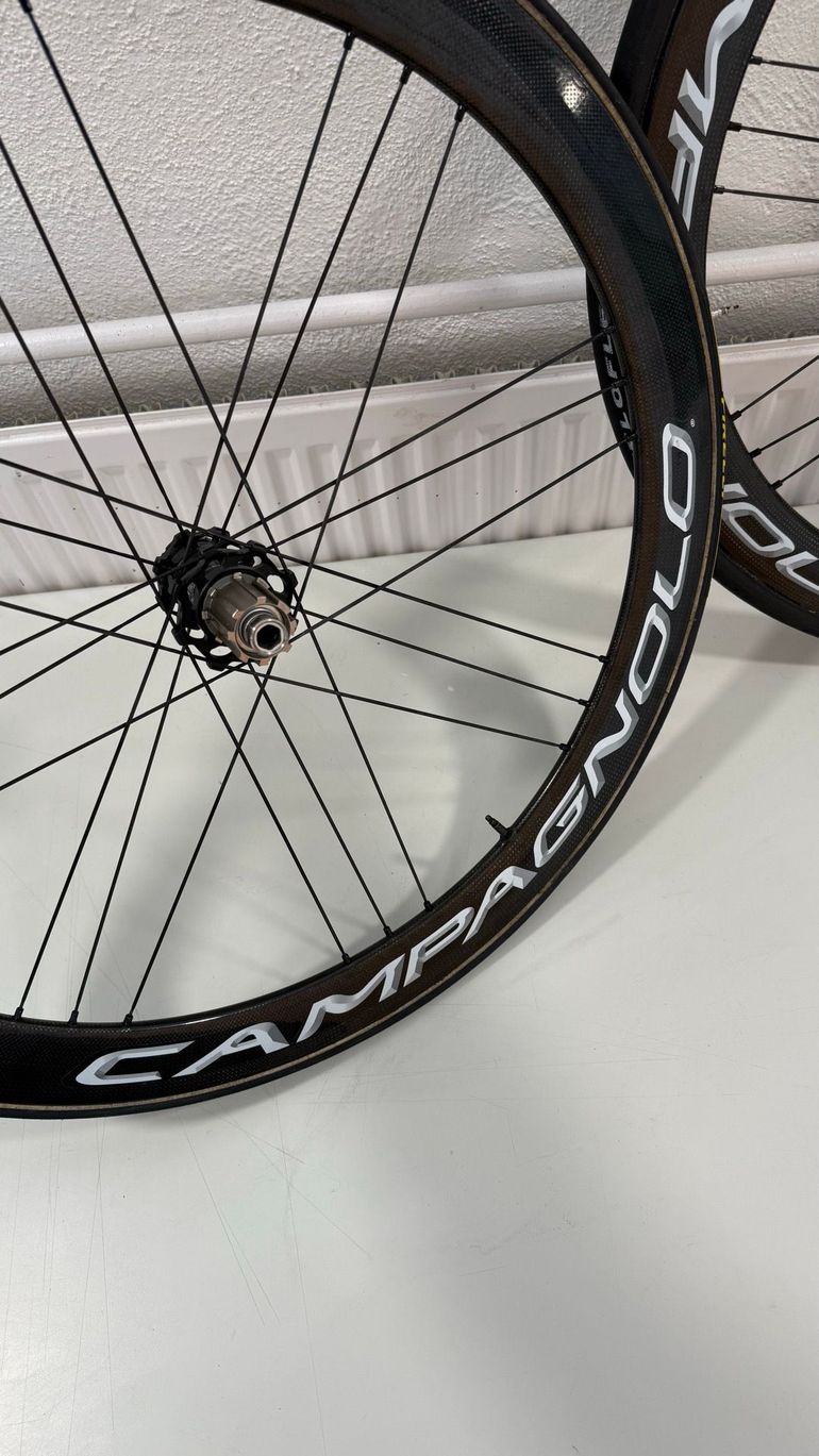 Used Campagnolo Bora One 50 Tubular Wheelset ceramic bearings 2025 bike — image 7 of 7