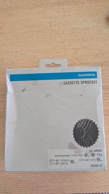 Used Shimano Cassette 11 speed HG X11 11-40 bike — image 2 of 2