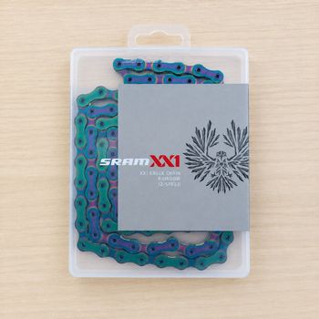 Used Sram Corrente XX1 Eagle 12s PowerLock 126 Elos Rainbow bike