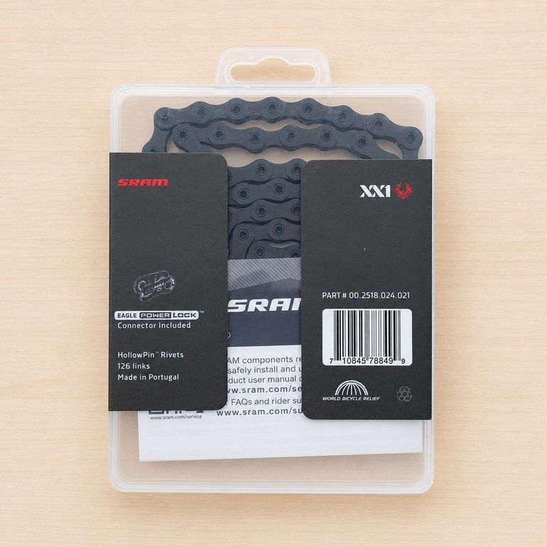 Used Sram Corrente XX1 Eagle 12s PowerLock 126 Elos Preto bike — image 2 of 3