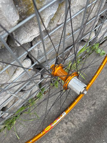 Gebrauchtes Tune Mag Wheelset Mavic Open Pro Coda Orange 28” Race Retro 2000 Wheels
