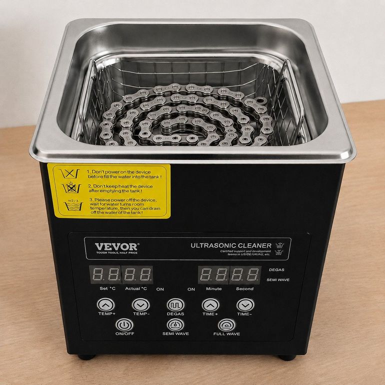 Used VEVOR Ultrasonic Cleaner Digital 2L 60W com Aquecimento 2026 bike — image 5 of 11