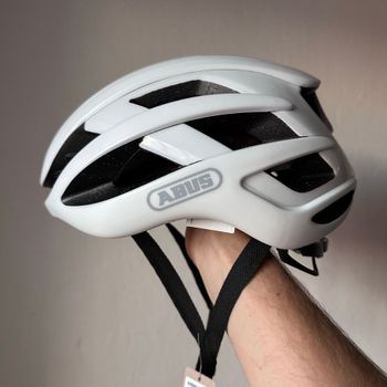 Used ABUS Airbreaker Polar White Matt Helmet Medium bike