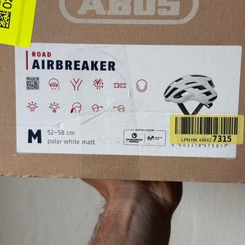 Used ABUS Airbreaker Polar White Matt Helmet Medium bike — image 12 of 12