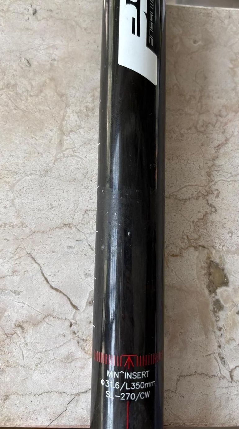 Used Fsa Team Issue Seatpost 31.6 x 350mm (SL-270/CW) bike — image 5 of 6