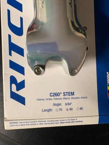Used Ritchey C260 Stem 80 mm bike — image 2 of 6