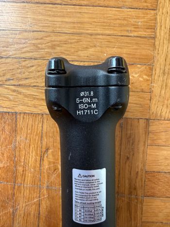 Used Zoom Ahead-set Stem 1 1/8" 110 Ø31.8mm bike — image 3 of 3