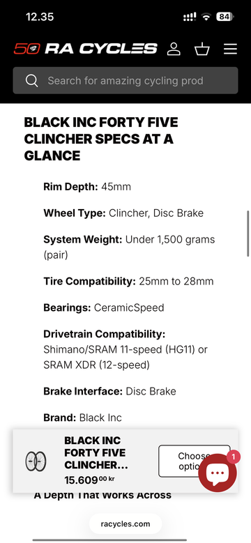 Used Black Inc 45C Wheelset 2026 bike — image 7 of 7