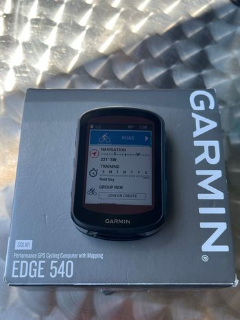 Used Garmin Edge 540 Solar bike