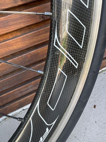 Used Ffwd F6R Carbon Wheel Set Velgrem DT Swiss 240s Naaf bike — image 4 of 7