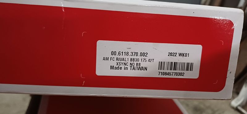 Used Sram Rival1 BB30 42t 2022 bike — image 2 of 2