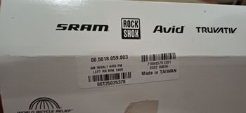 Used Sram Rival1 Brake Lever HRD Sinistro Left 2022 bike