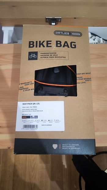 Used Ortlieb Seat pack qr 2025 bike — image 2 of 2