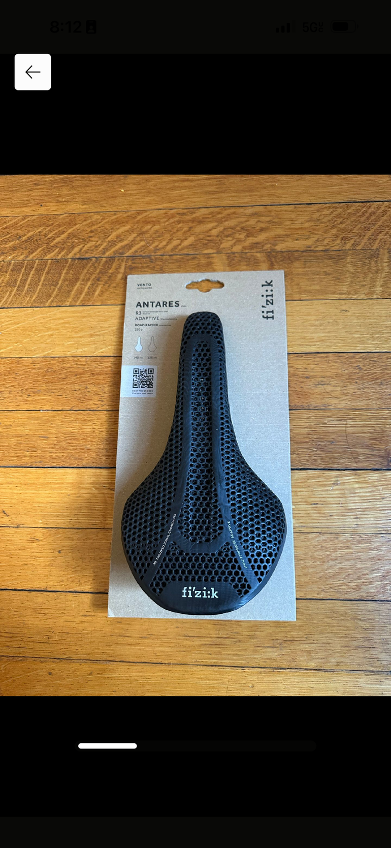 Used Fizik Vento Argo R3 Saddle 2025 bike — image 3 of 4