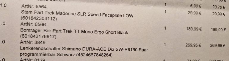 Used Bontrager Trek TT Mono ergo short black bike — image 5 of 5