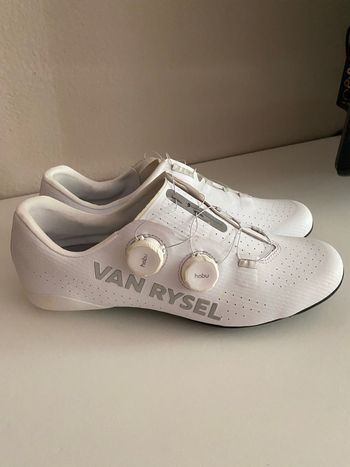 Used Van Rysel RCR-R Road Cycling Shoes White bike