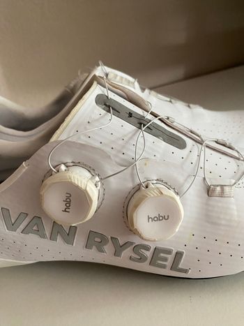 Used Van Rysel RCR-R Road Cycling Shoes White bike — image 4 of 5