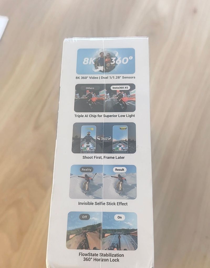 Used Insta360 X5 8K 360 Action Camera 2026 bike — image 2 of 2