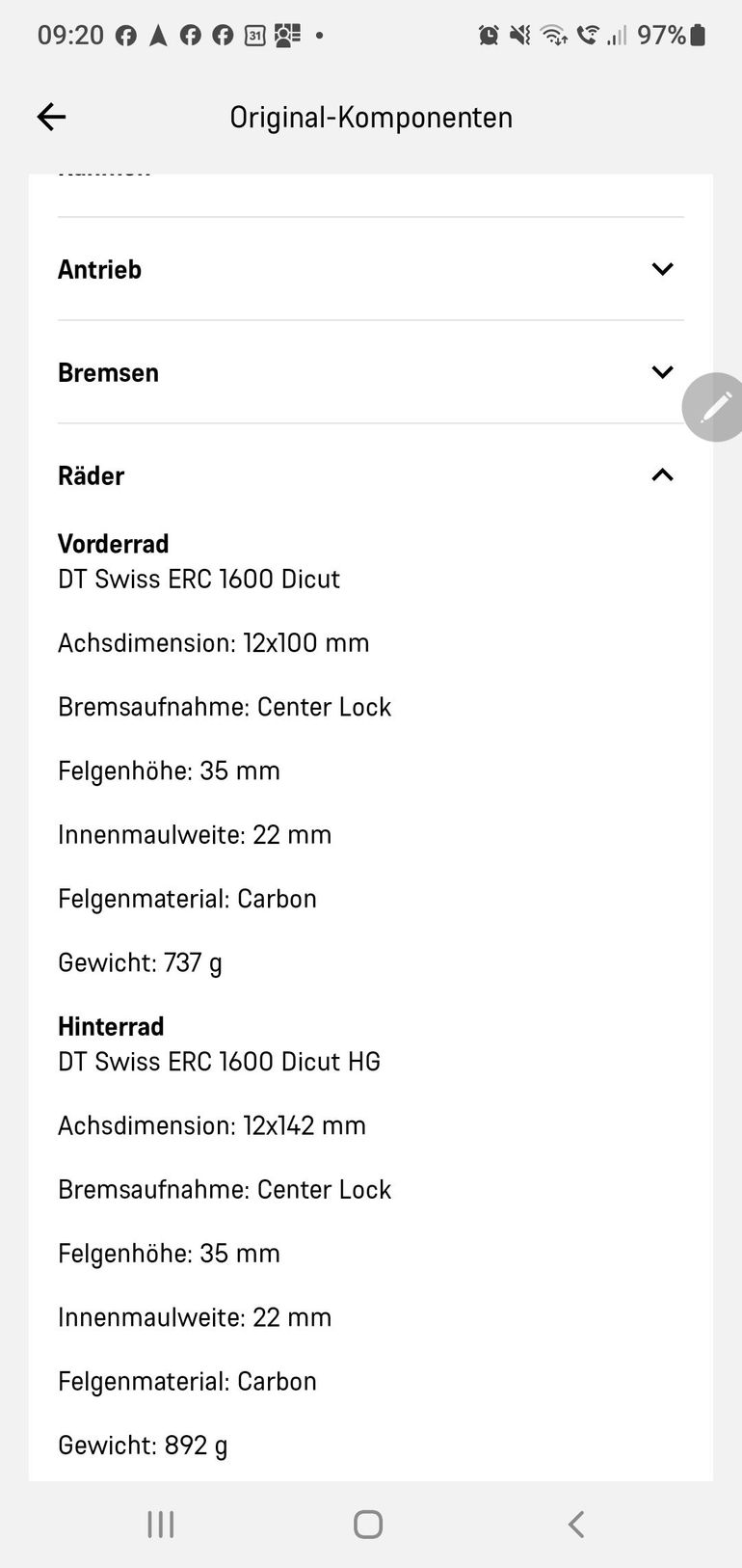 Used Dt Swiss ERc 1600 Disc Laufradsatz 2025 bike — image 6 of 6
