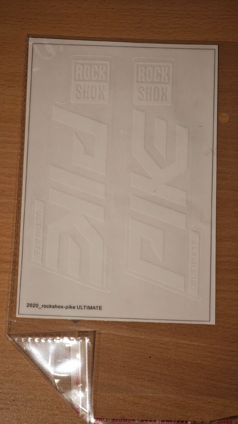 Used RockShox Pike Ultimate Decal Kit Fork