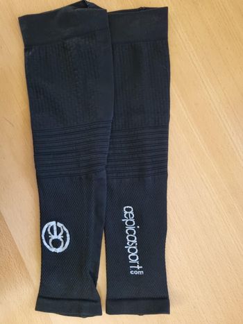 Used epica manicotti sportivi a compressione nero bike