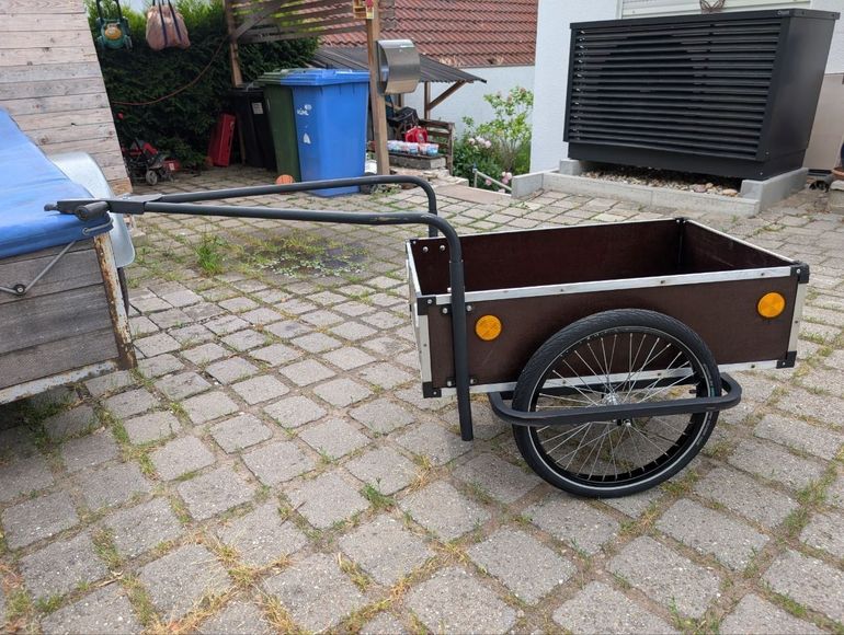 Used roland Jumbo Fahrradanhänger Lastenanhänger Doppeldeichsel bike — image 1 of 8