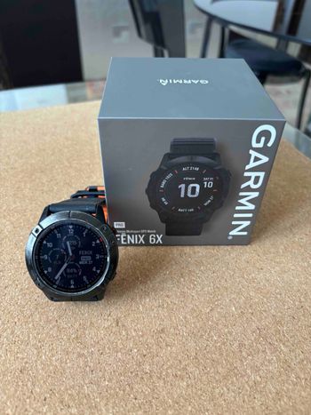 Used Garmin Fenix 6X Pro GPS Watch bike