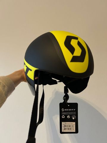 Used Scott Split Time Trial Helmet Black/Yellow 2024 bike — image 3 of 3