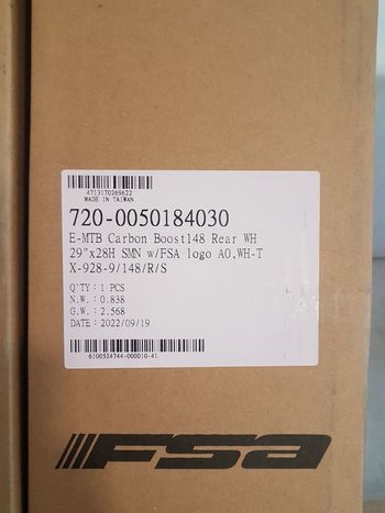 Used Fsa i29 Carbon 29" Disc Boost Shimano HG bike — image 25 of 25