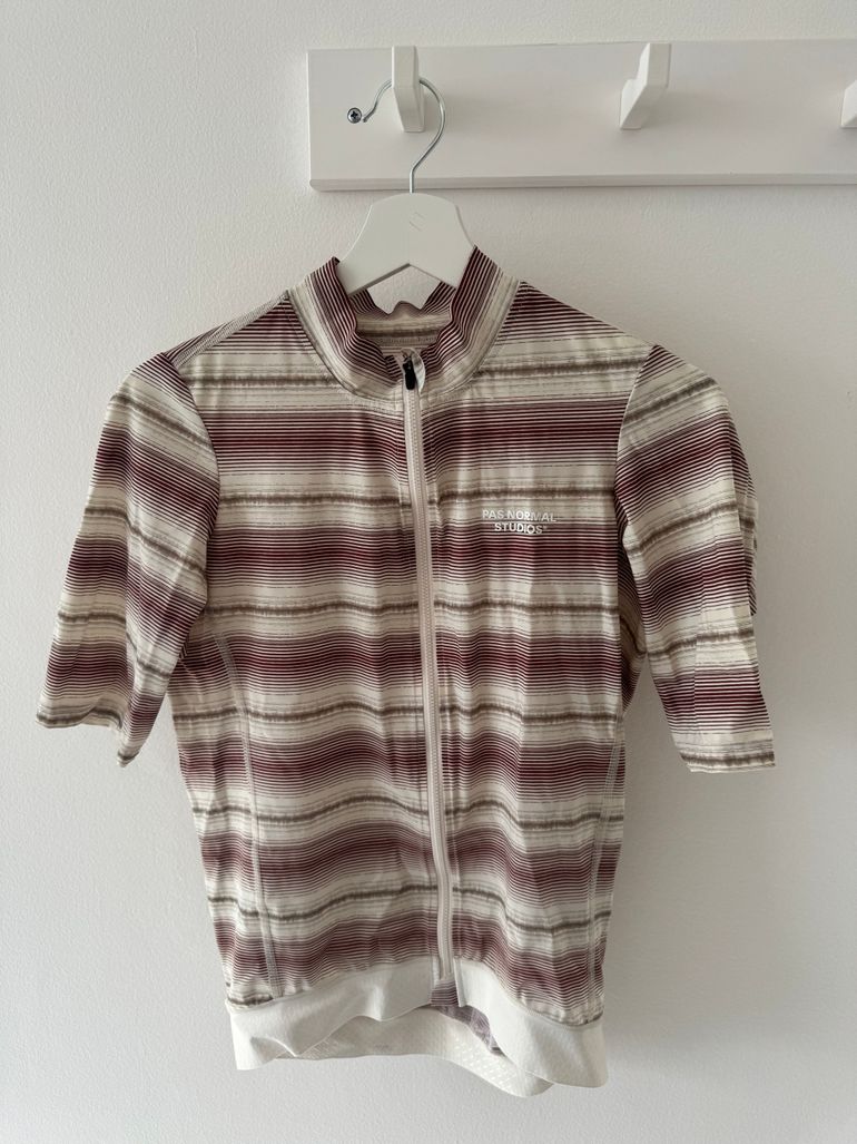 Used Pas Normal Studios Essential Jersey Off White Stripe XL bike — image 1 of 4