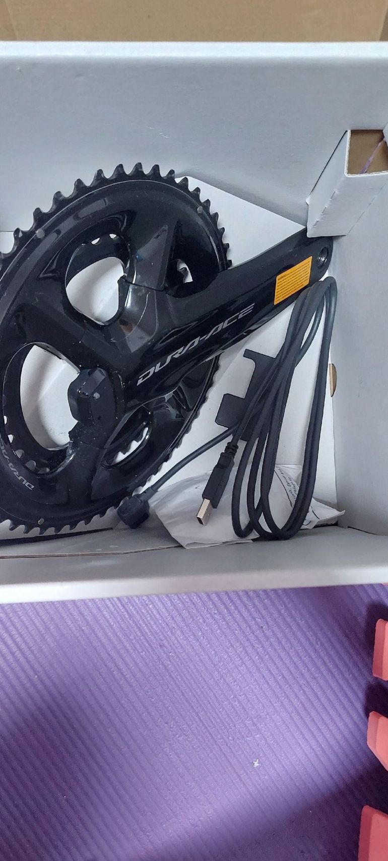 Used Shimano Dura Ace FC-R9200-P Powermeter Crankset 2x12-speed black bike — image 8 of 12