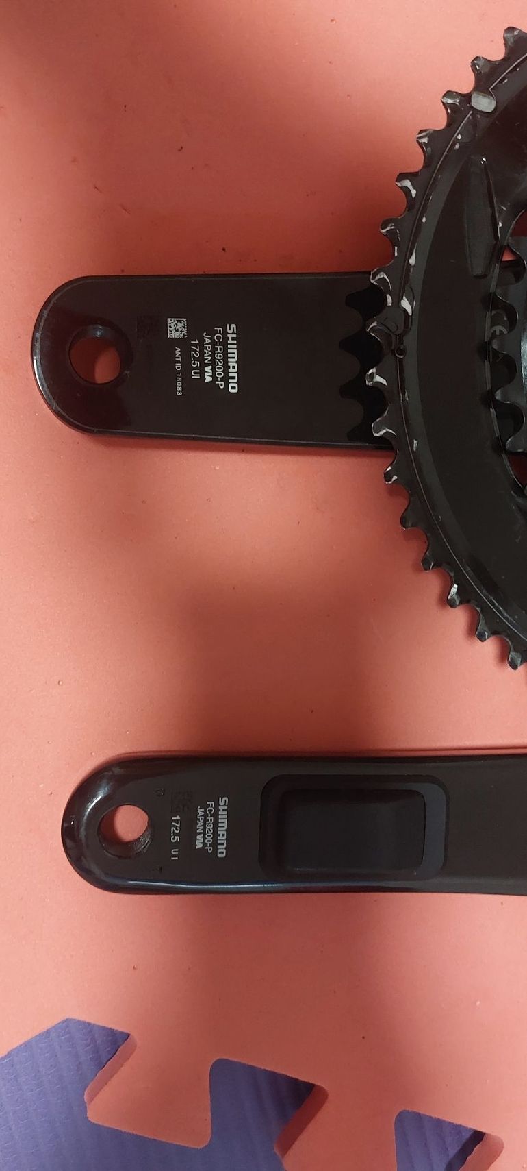 Used Shimano Dura Ace FC-R9200-P Powermeter Crankset 2x12-speed black bike — image 4 of 12