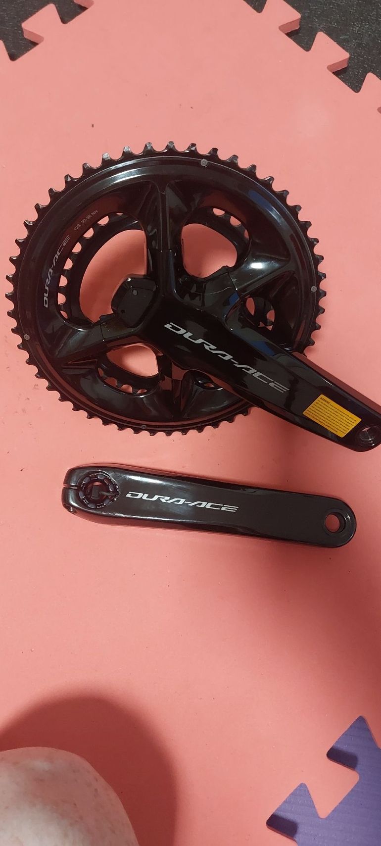 Used Shimano Dura Ace FC-R9200-P Powermeter Crankset 2x12-speed black bike — image 10 of 12