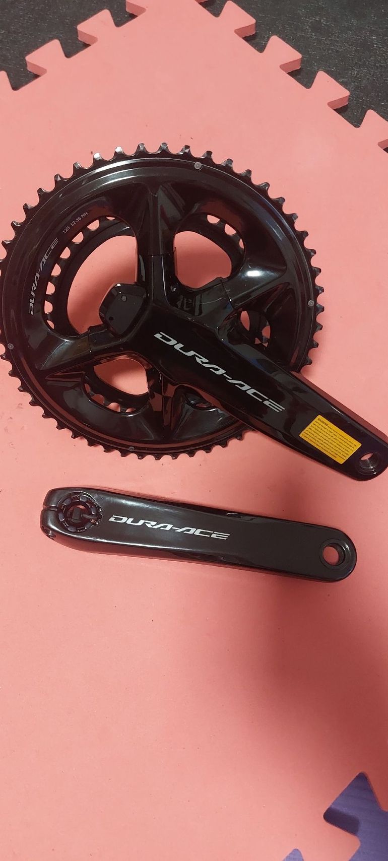 Used Shimano Dura Ace FC-R9200-P Powermeter Crankset 2x12-speed black bike — image 11 of 12