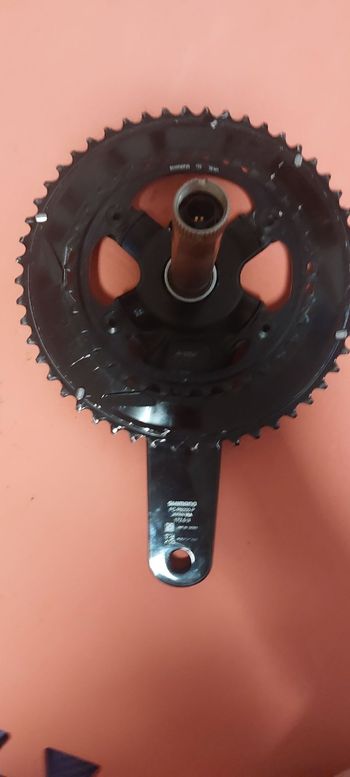 Used Shimano Dura Ace FC-R9200-P Powermeter Crankset 2x12-speed black bike — image 3 of 12