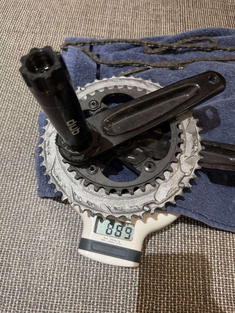 Tweedehands Sram Rival AXS DUB Powermeter Crankset Drivetrain & Pedals