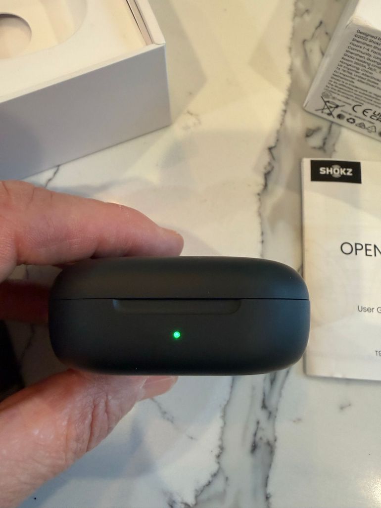 Used Aftershokz OpenFit Air True Wireless Open-Ear Headphones 2024 bike — image 7 of 8