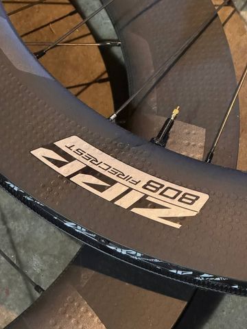 Used Zipp 808 Firecrest Tubeless Disc Brake Wheelset Wheels