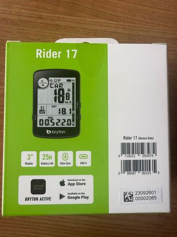 Used Bryton Rider 17 GPS Cycling Computer bike — image 2 of 4