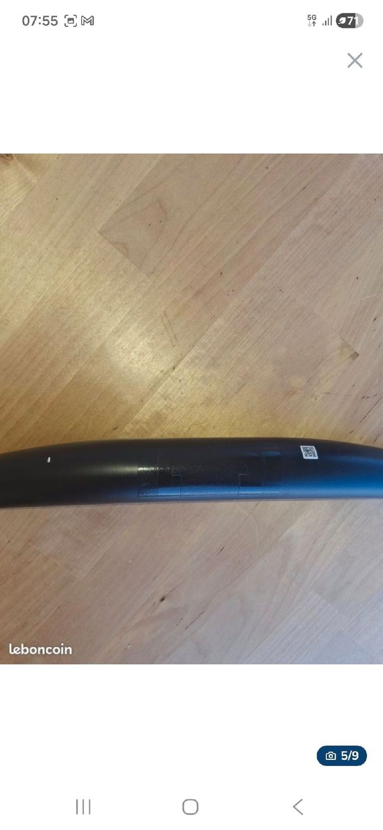 Used Roval Control SL 35mm 20mm Rise Carbon Handlebar bike — image 7 of 8
