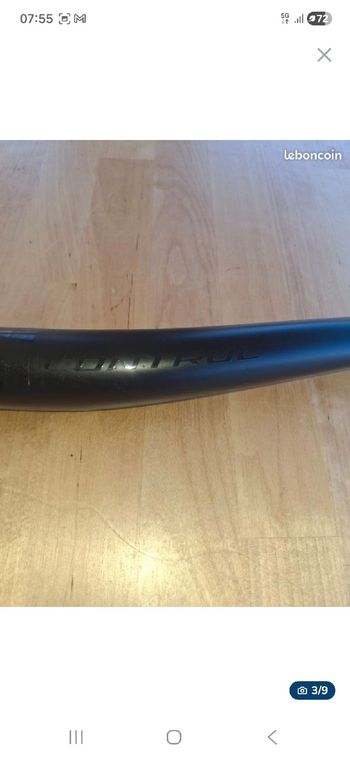 Used Roval Control SL 35mm 20mm Rise Carbon Handlebar bike — image 8 of 8